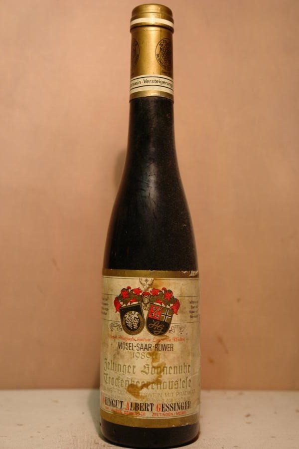 Weingut Albert Gessinger - Zeltinger Sonnenuhr Riesling Trockenbeerenauslese Goldkapsel 1989 375ml