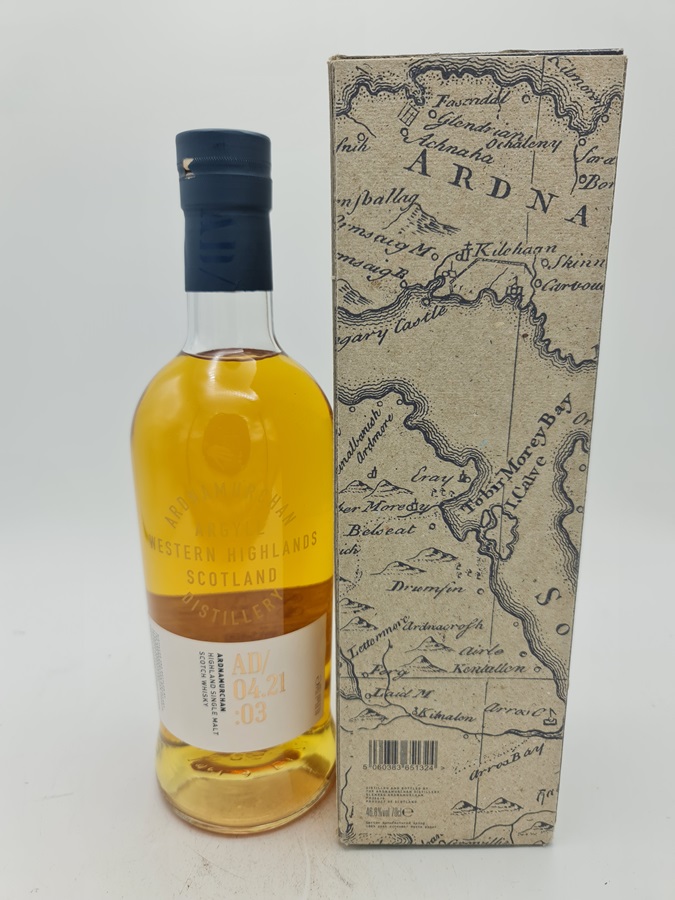 Ardnamurchan bottled 2021 AD/04.21:03 Release 3 Single Highland Malt Scotch Whisky 70cl 46.8% alc by vol with OC