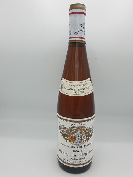 Weingut Carl Frz. Engelmann - Hallgartener Schützenhaus Riesling Auslese Versteigerungswein 1976