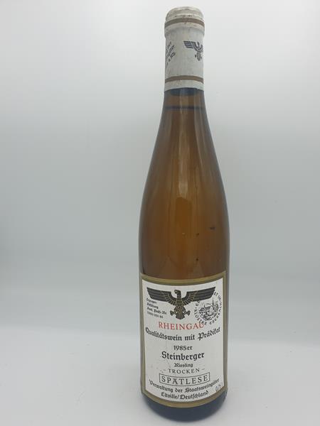 Hessische Staatsweingüter Kloster Eberbach - Steinberger Riesling Spätlese trocken Versteigerungswein 1985