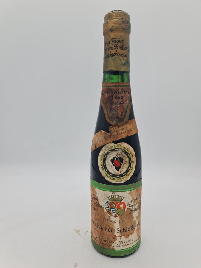 Gräflich Wolff Metternich´sches Weingut vorm. Freiherr Zorn von Burlach - Durbacher Schlossberg Clevner Traminer Trockenbeerenauslese 1963 375ml