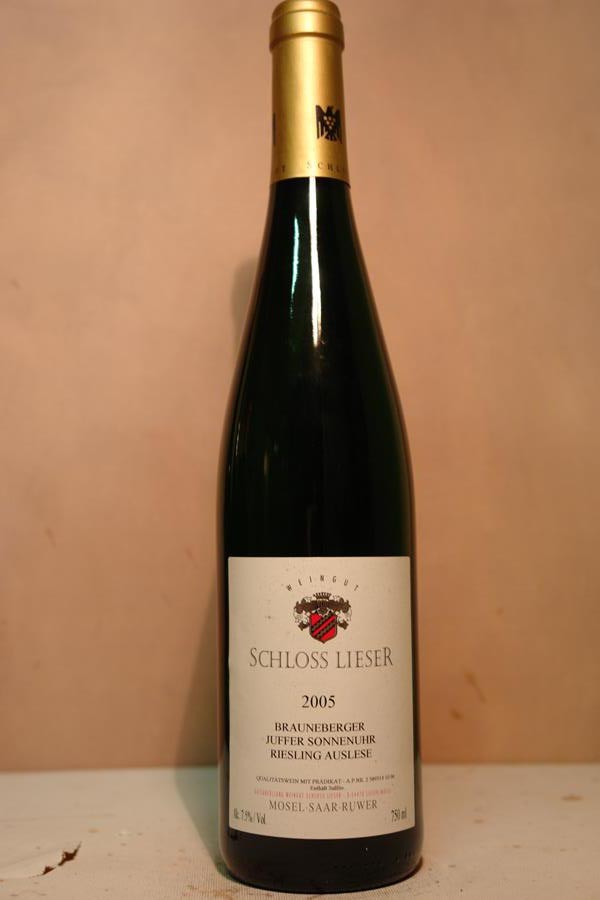 Schloss Lieser - Brauneberger Juffer-Sonnenuhr Riesling Auslese Lange Goldkapsel 2005