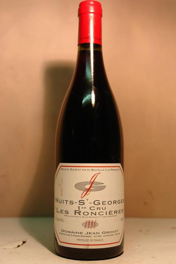 Domaine Jean Grivot - Nuits-Saint-Georges 1er Cru 'Les Roncières' 1990