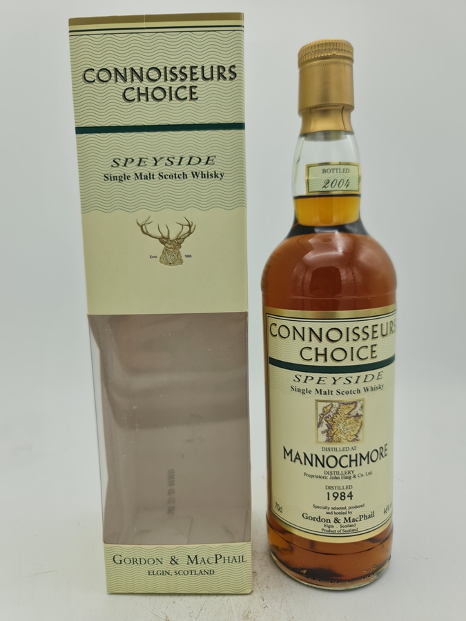 Mannochmore 1984 20 Years Old bottled 2004 Gordon & MacPhail (GM) Connoisseurs Choice 46,0% alc by vol. 700ml with OC Mannochmore 1984 20 Years Old bottled 2004 Gordon & MacPhail (GM) Connoisseurs Choice 46,0% alc by vol. 700ml with OC