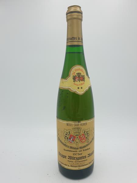 Jos. Christoffel Jr. (Christoffel-Prüm) - Uerziger Würzgarten Riesling Auslese ** (2 STAR) Goldkapsel 1975