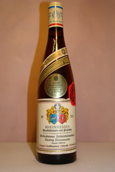 Oberstleutnant Liebrecht - Bodenheimer Heitersbrünnchen Riesling Beerenauslese Versteigerungswein 1976
