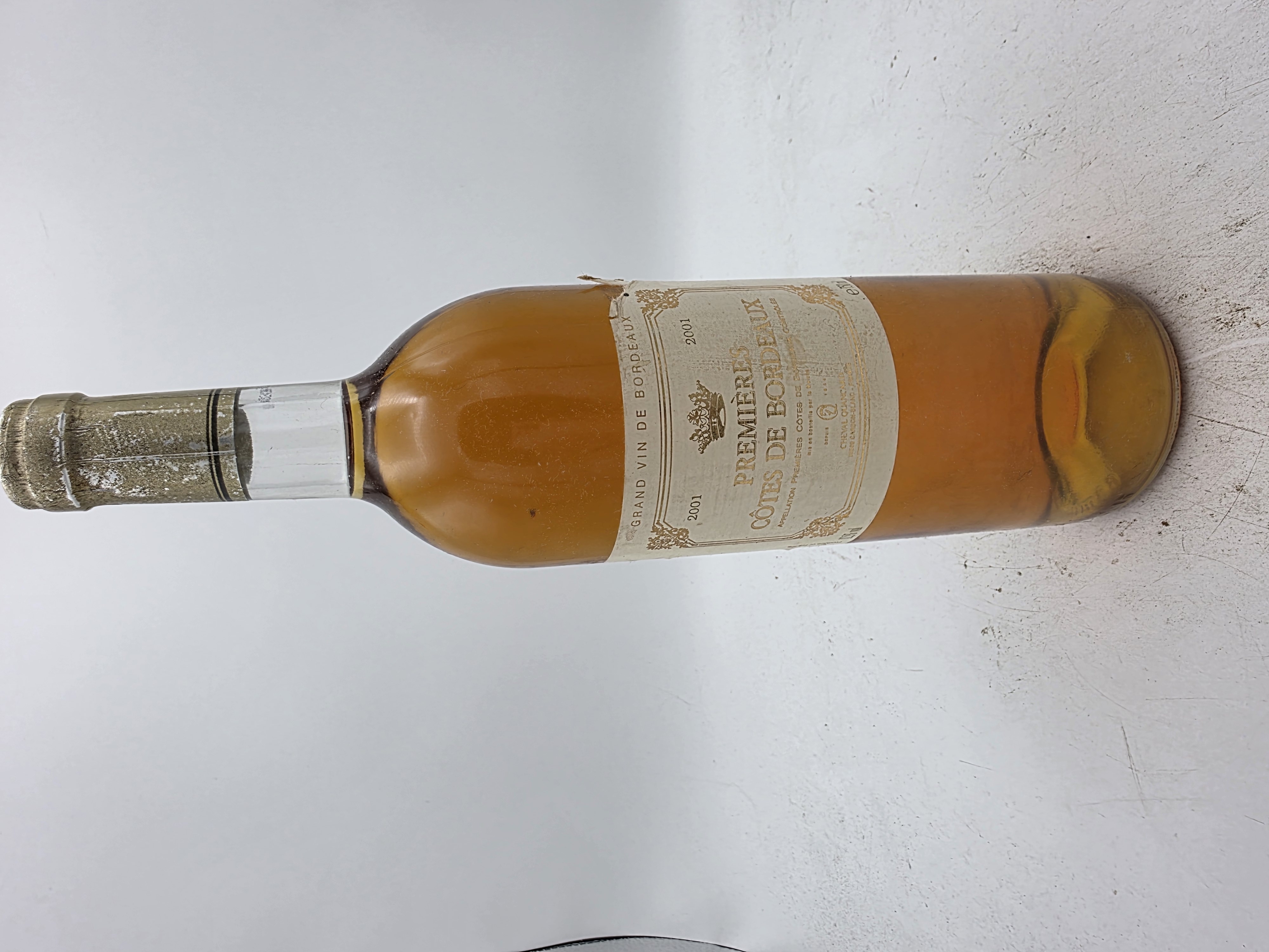 Cheval Quancard Premières Côtes de Bordeaux white dry 2001