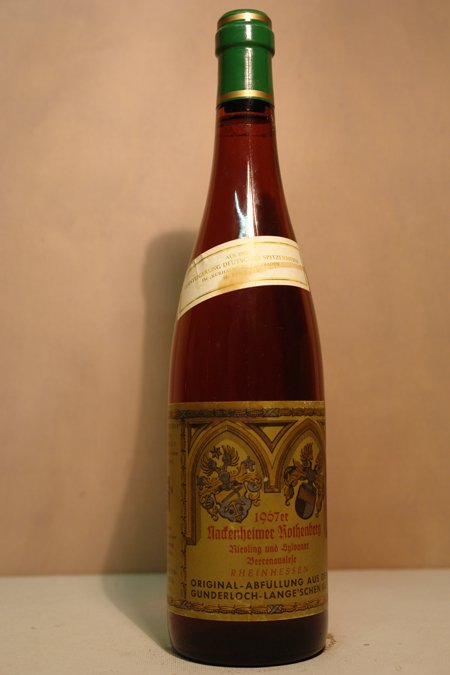 Gunderloch - Nackenheimer Rothenberg Riesling und Silvaner Beerenauslese AUCTION 1967