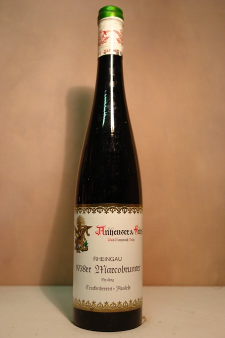 Anheuser & Fehrs (Staatsweingut) - Marcobrunner Riesling Trockenbeerenauslese 1938