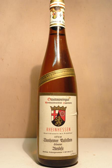 Staatliche Weinbaudomäne Oppenheim - Dienheimer Tafelstein Silvaner Auslese 1976