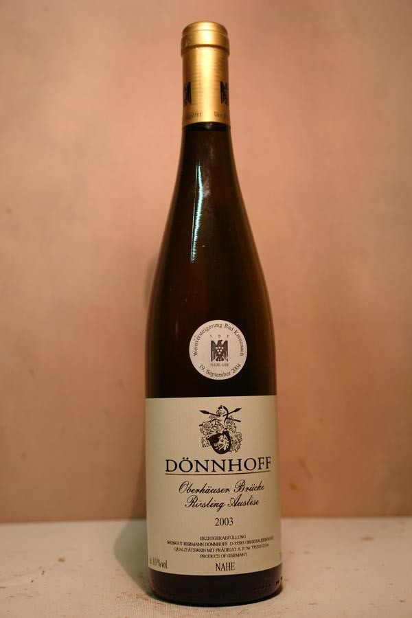 Hermann Dönnhoff - Oberhäuser Brücke Riesling Auslese Goldkapsel Versteigerungswein 2003