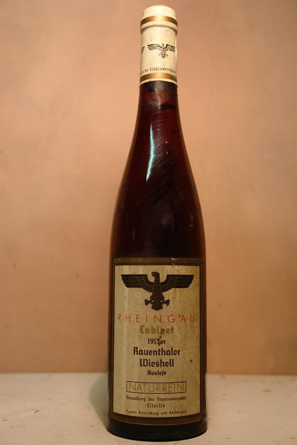 Hessische Staatsweingüter Kloster Eberbach - Rauenthaler Wieshell Riesling Auslese Cabinet 1953