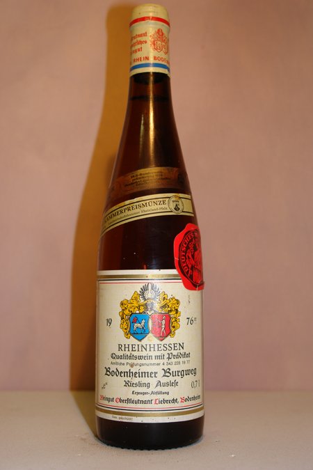 Oberstleutnant Liebrecht - Bodenheimer Burgweg Riesling Auslese 1976