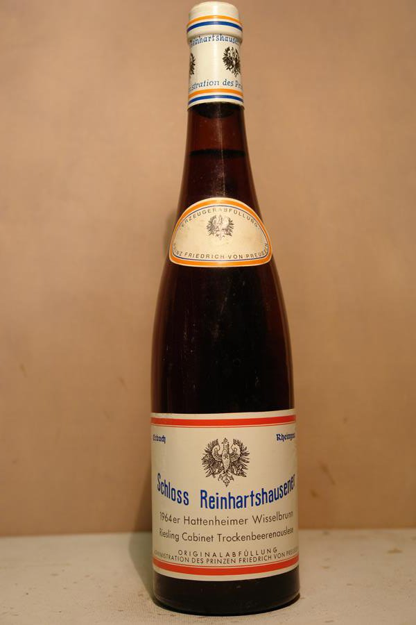Schloss Reinhartshausen - Hattenheimer Wisselbrunnen  Riesling Trockenbeerenauslese cabinet 1964