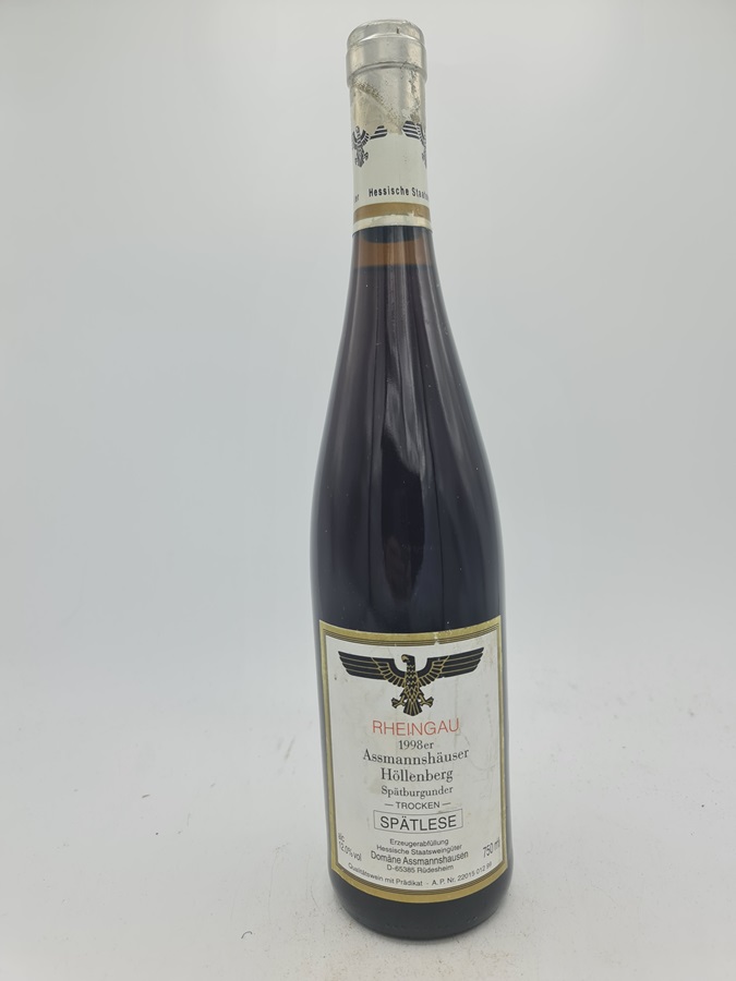 Hessische Staatsweingüter Kloster Eberbach - Assmannshäuser Höllenberg Spätburgunder Spätlese trocken 1998