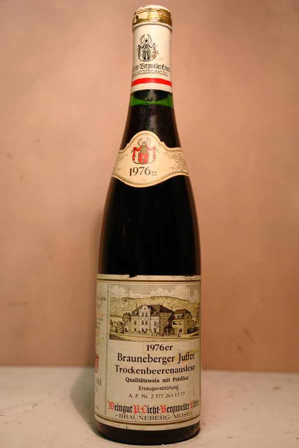 P. Licht-Bergweiler Prüm Erben - Brauneberger Juffer Riesling Trockenbeerenauslese 1976
