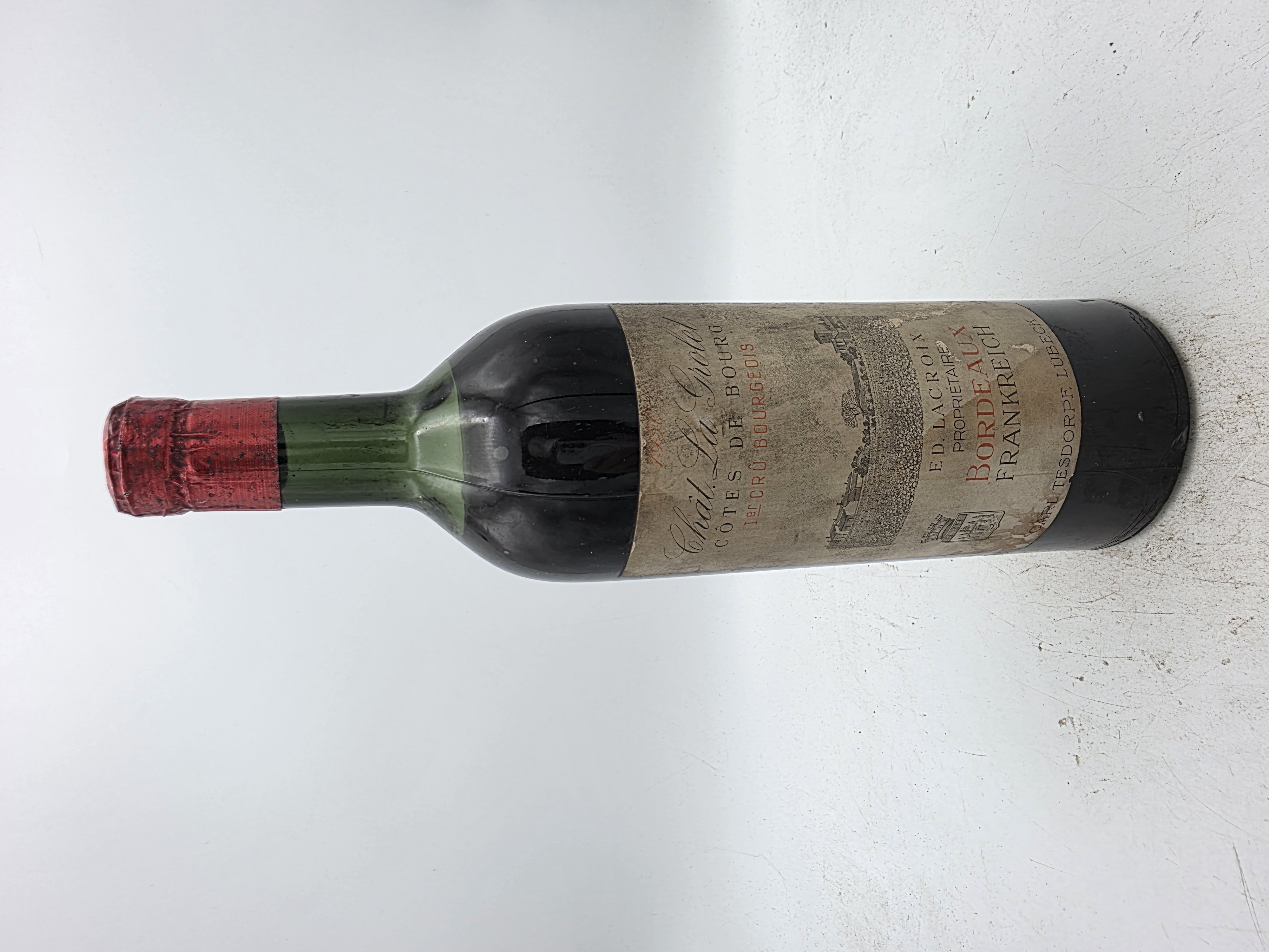 Château La Grolet Côtes de Bourg cru bourgeois 1950