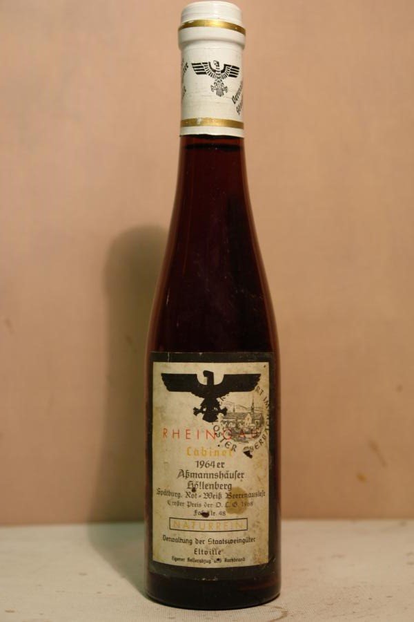 Hessische Staatsweingüter Kloster Eberbach - Assmannshäuser Höllenberg Spätburgunder Weissherbst Beerenauslese Fass Nr. 48 Versteigerungswein 1964