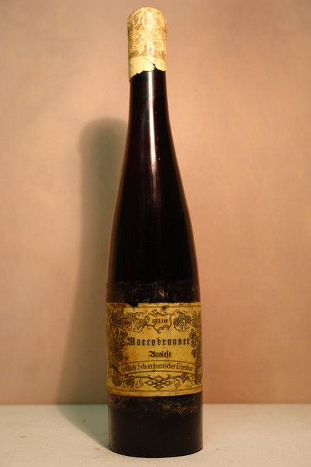 Schloss Schönborn - Marcobrunner Riesling Auslese 1911