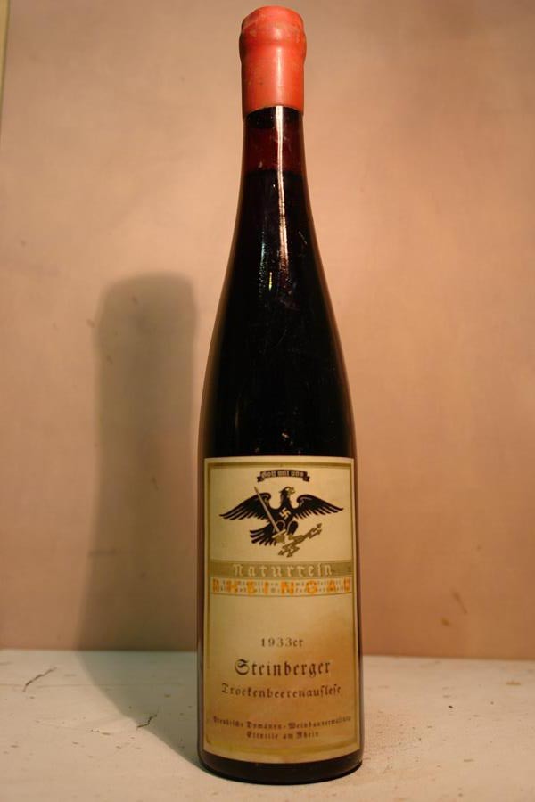 Hessische Staatsweingüter Kloster Eberbach - Steinberger Riesling Trockenbeerenauslese Cabinet 1933