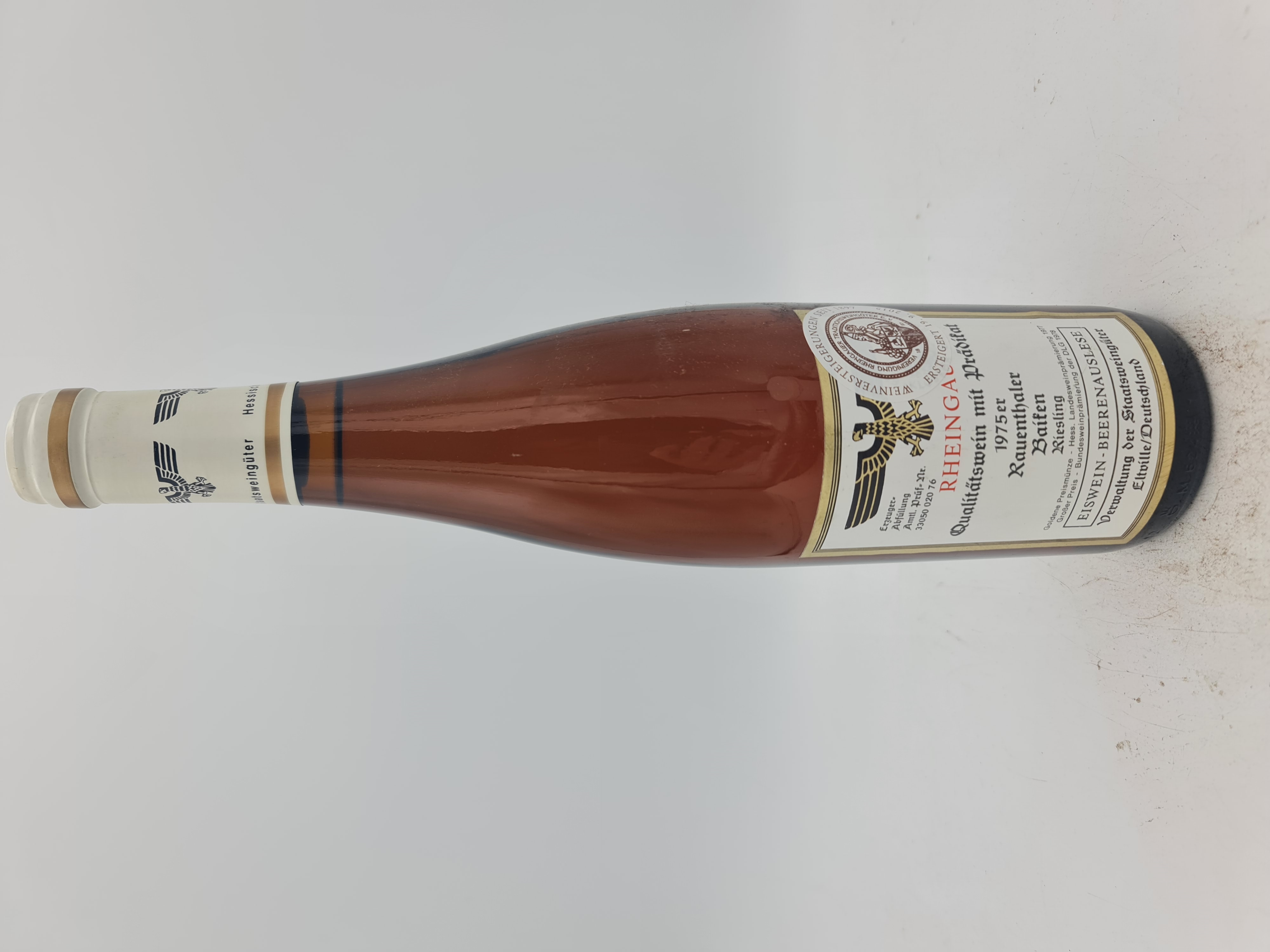 Hessische Staatsweingüter Kloster Eberbach - Rauenthaler Baiken Riesling Eiswein-Beerenauslese Versteigerungswein 1975 ex VDP Auction 2014