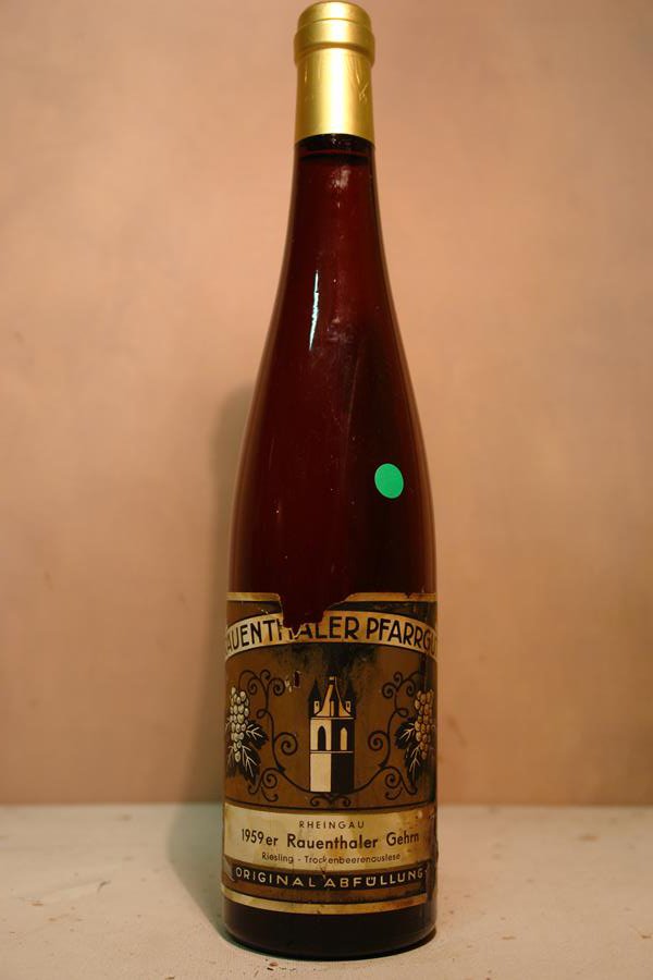 Rauenthaler Pfarrgut - Rauenthaler Gehrn Riesling Trockenbeerenauslese 1959