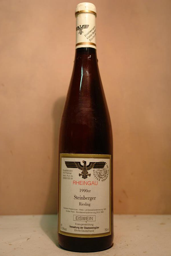 Hessische Staatsweingüter Kloster Eberbach - Steinberger Riesling Eiswein Versteigerungswein 1990