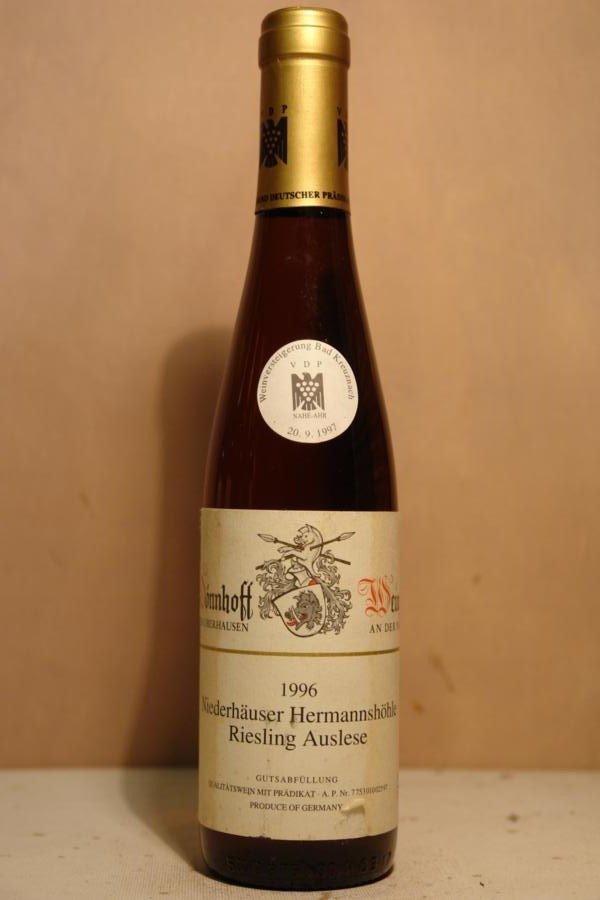Hermann Dönnhoff - Niederhäuser Hermannshöhle Riesling Auslese Goldkapsel Versteigerungswein 1996 375ml