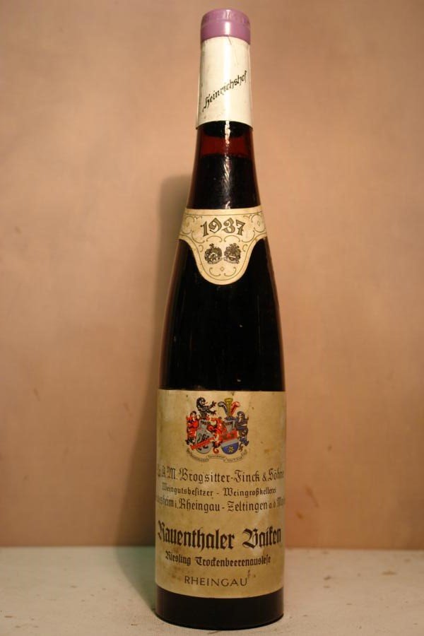 Dr. A. M. Brogsitter-Finck & Söhne 'Schloss Eltz' - Rauenthaler Baiken Riesling Trockenbeerenauslese 1937