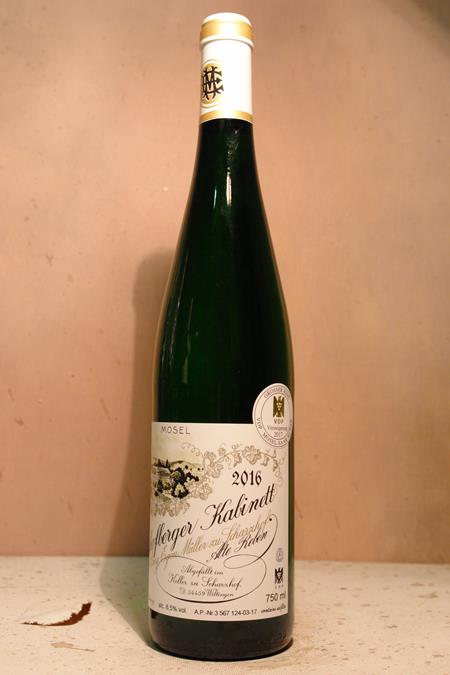 Egon Müller zu Scharzhof - Scharzhofberger Riesling kabinett Alte Reben Versteigerungswein 2016