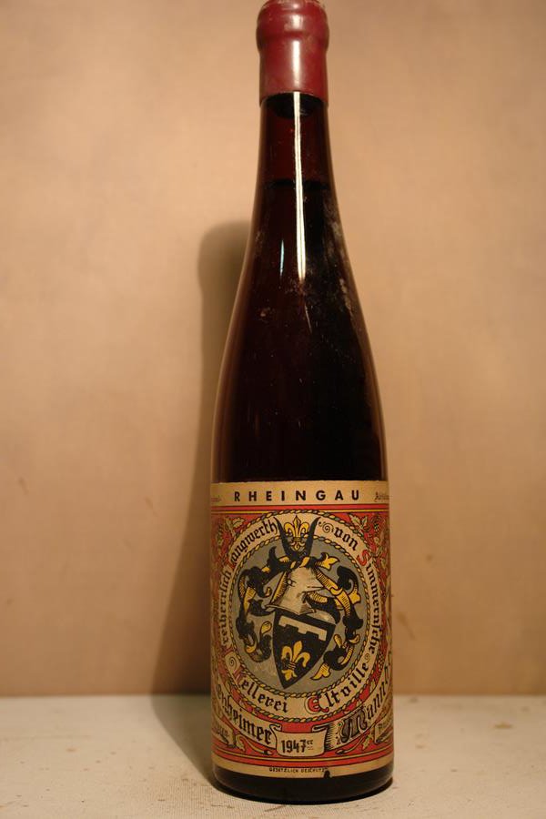 Freiherr Langwerth von Simmern - Hattenheimer Mannberg Riesling Edelbeerenauslese Cabinet 1947