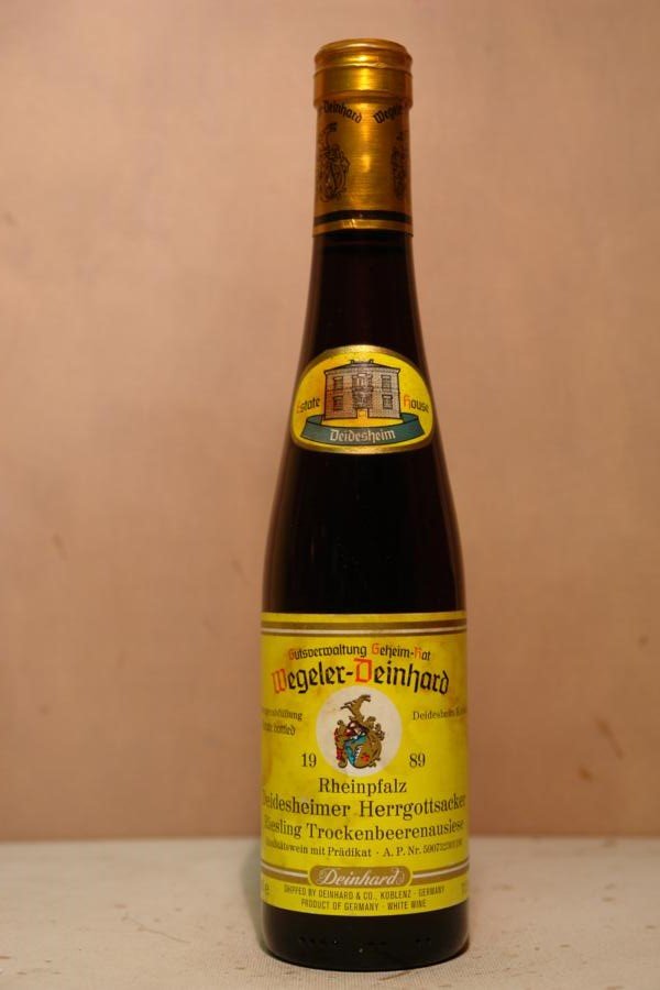 Gutsverwaltung Geheimrat J. Wegeler Deinhard - Deidesheimer Herrgottsacker Riesling Trockenbeerenauslese 1989 375ml