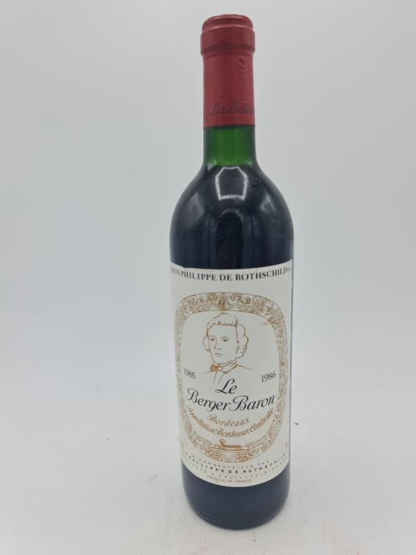 Château Mouton Baron Philippe de Rothschild Le Berger Baron 1986