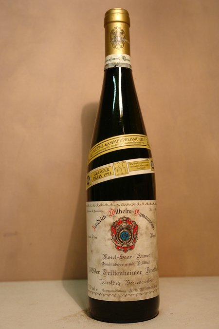 Friedrich Wilhelm Gymnasium Trier - Trittenheimer Apotheke Riesling Beerenauslese Goldkapsel 1989