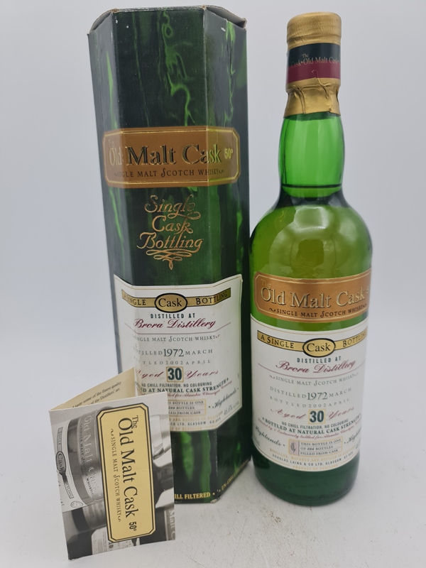 Brora 1972 30 Years Old bottled 2002 Highland Single Malt Scotch Whisky Douglas Laing Old Malt Cask for Alambic 46,6% alc by with OC