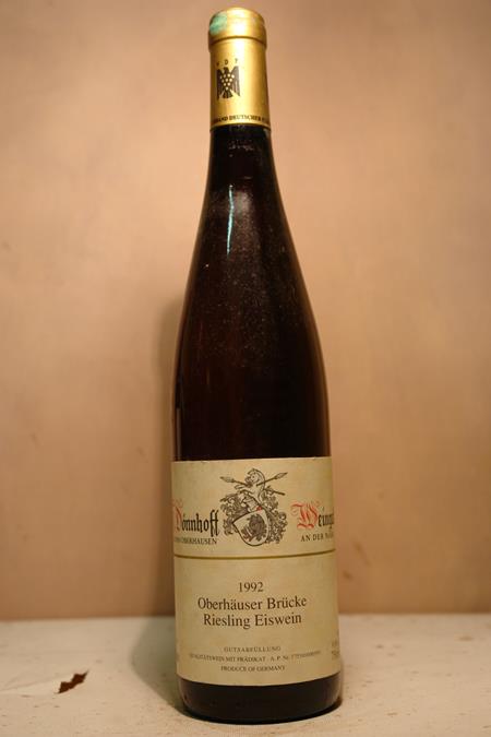 Hermann Dönnhoff - Oberhäuser Brücke Riesling Eiswein Goldkapsel Versteigerungswein 1992