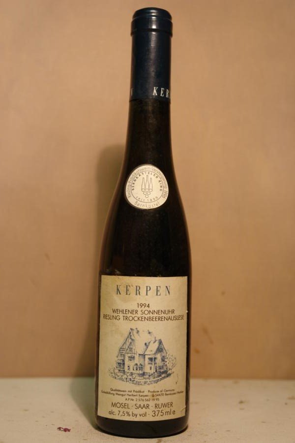 Kerpen - Wehlener Sonnenuhr Riesling Trockenbeerenauslese Versteigerungswein 1994 375ml