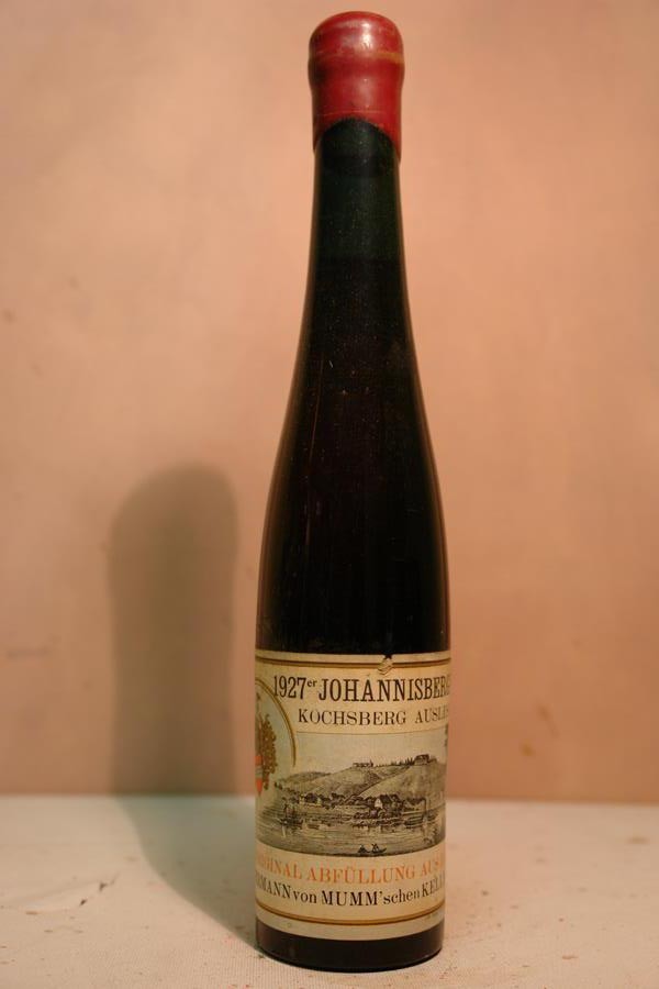 Mumm´sche Weinbaudomane - Johannisberger Kochsberg Riesling Auslese 1927