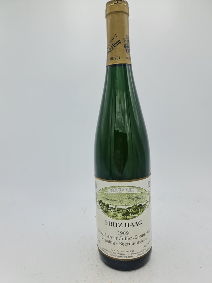 Fritz Haag  - Brauneberger Juffer-Sonnenuhr Riesling Beerenauslese Goldkapsel 1989