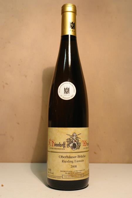 Hermann Dönnhoff - Oberhäuser Brücke Riesling Eiswein Goldkapsel Versteigerungswein 2008