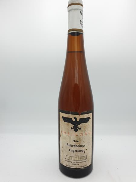 Hessische Staatsweingüter Kloster Eberbach - Rüdesheimer Engerweg Riesling naturrein 1955