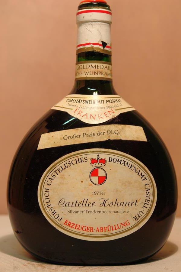 Fürstlich Castell´sches Domänenamt - Casteller Hohnart Silvaner Trockenbeerenauslese 1971