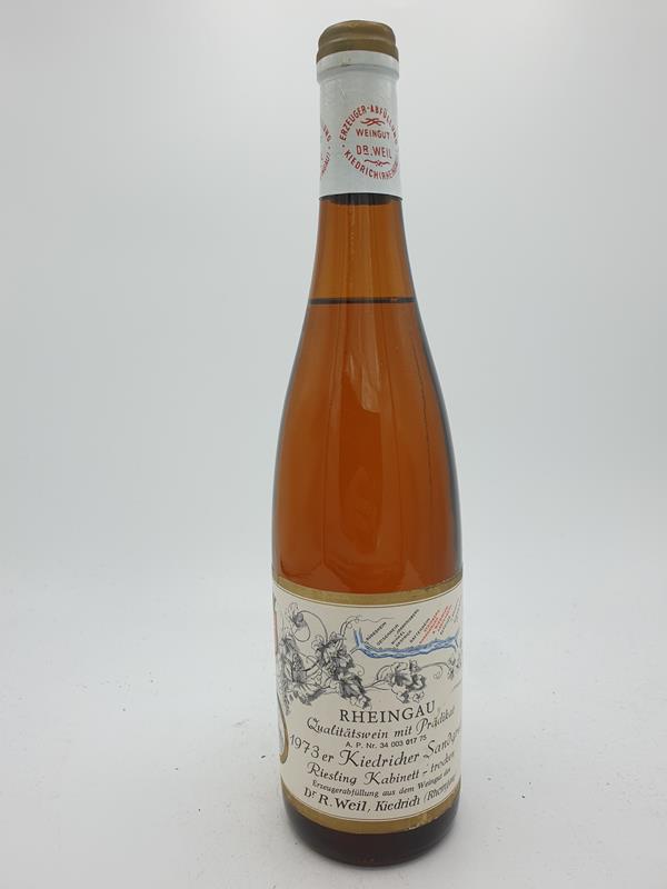 Robert Weil - Kiedricher Sandgrub Riesling Riesling kabinett trocken dry 1973