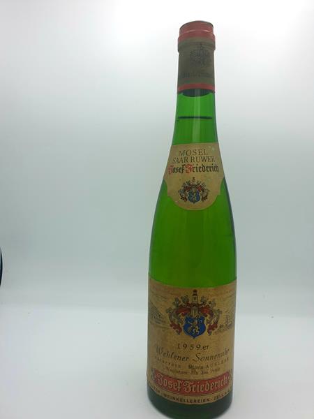 J. J. Prüm (Händlerfüllung Josef Friederich) - Wehlener Sonnenuhr Riesling feinste Auslese GOLDKAPSEL 1959