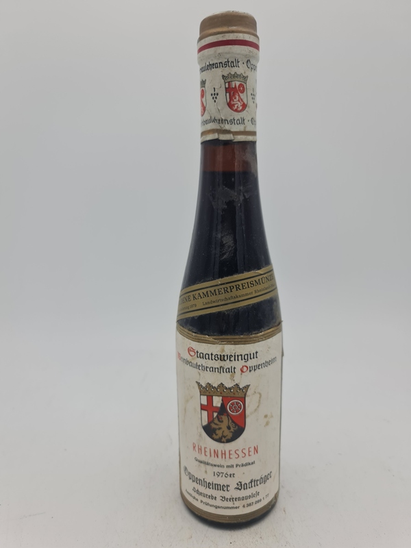 Staatliche Weinbaudomäne Oppenheim - Oppenheimer Sackträger Scheurebe Beerenauslese 1976 375ml