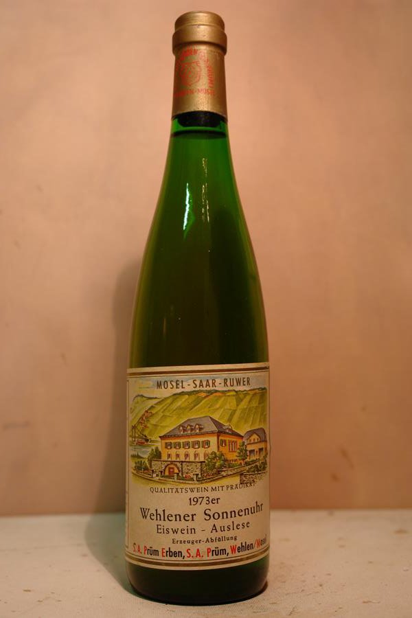 S. A. Prüm - Wehlener Sonnenuhr Riesling Eiswein-Auslese Goldkapsel 1973