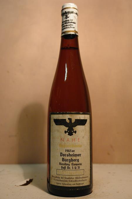 Staatliche Weinbaudomäne Niederhausen Schlossböckelheim - Dorsheimer Burgberg Riesling Eiswein Fass N° 5 & 31 1965