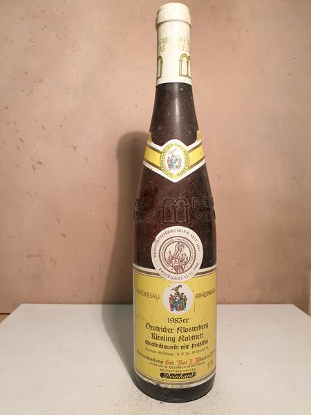 Gutsverwaltung Geheimrat J. Wegeler Deinhard - Östricher Klosterberg Riesling CHARTA Wein kabinett Versteigerungswein 1983