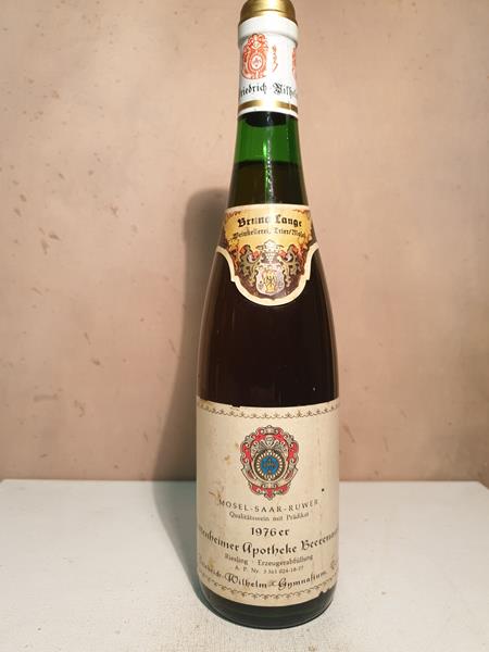 Friedrich Wilhelm Gymnasium Trier - Trittenheimer Apotheke Riesling Beerenauslese 1976