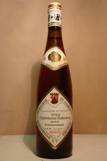 Staatliche Weinbaudomäne Oppenheim - Nackenheimer Rothenberg Riesling Trockenbeerenauslese 1976